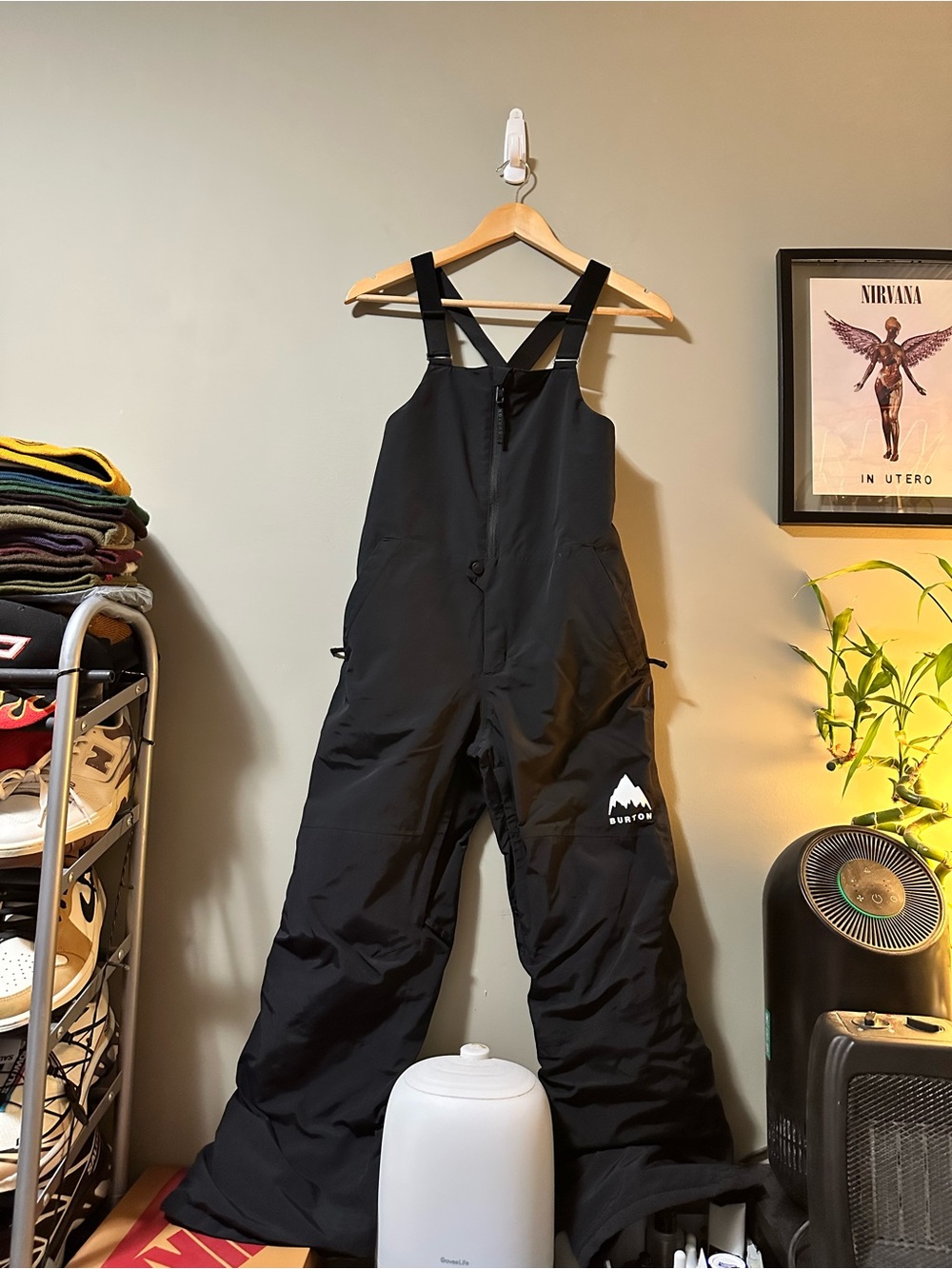 Burton Black Youth Snow Bibs - Insulated Ski Overalls